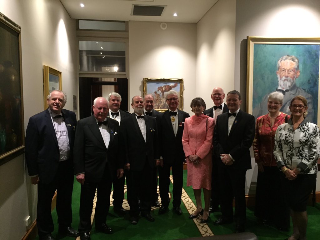 QldGovernor's tweet image. As Administrator of #Cwth attended Victoria League #Cwth Friendship &amp;amp; Order of Australia #Qld HMTQ 90th b'day dinner