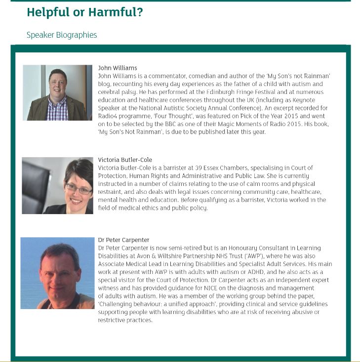 LeighDay_Law's tweet image. Our programme for today&apos;s seminar with @39EssexChambers on Physical Intervention and Restraint #helpfulorharmful