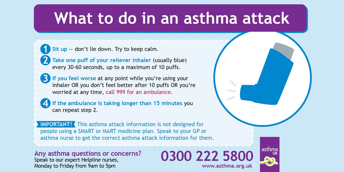asthmalunguk's tweet image. Do you know what to do in an #asthma attack? asthma.org.uk/advice/asthma-…