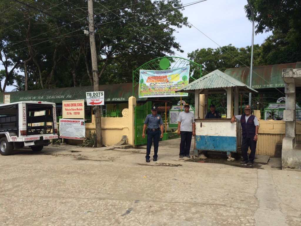 June 13,2016 - Oplan Ligtas sa Balik Eskwela 2016. Police Visibility at Palanas Central School,Palanas,Masbate