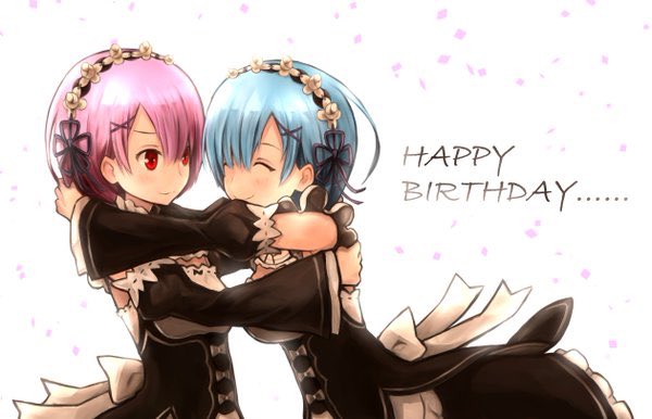 zRed_jr's tweet photo. 2月2日はレムりんとラムちーの誕生日だ！これからも期待し��るよ！レムりんとラムちー∗*∘ᎻᎯᏢᏢᎩ ᏴᎥᏒᎢᏲᎠᎯᎩ∗*∘
#リゼロ
#レム生誕祭
#ラム生誕祭
#リゼロ好きな人RT 
#祝う人RT 
#2月2日までに202RT https://t.co/wA8Amssi48