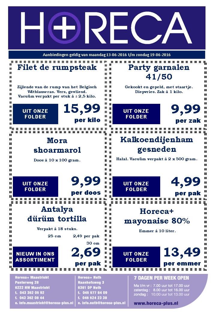 HorecaPlus's tweet image. #Aanbiedingen 13 t/m 19 juni #Horeca #Limburg #Heuvelland #Nuth #Maastricht #Heerlen #Sittard #Valkenburg