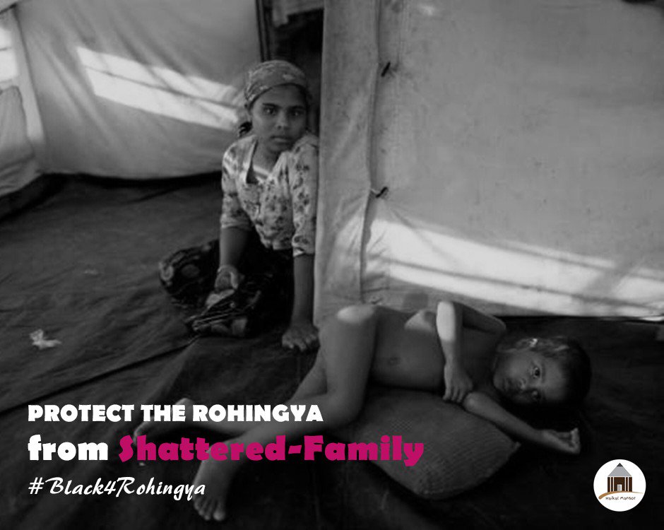 HaikalMansor's tweet photo. #Black4Rohingya 
Protect the #Rohingya from shattered family.
@ProtectRohingya

#Burma  #RohingyaLifematters https://t.co/schUcLByVw