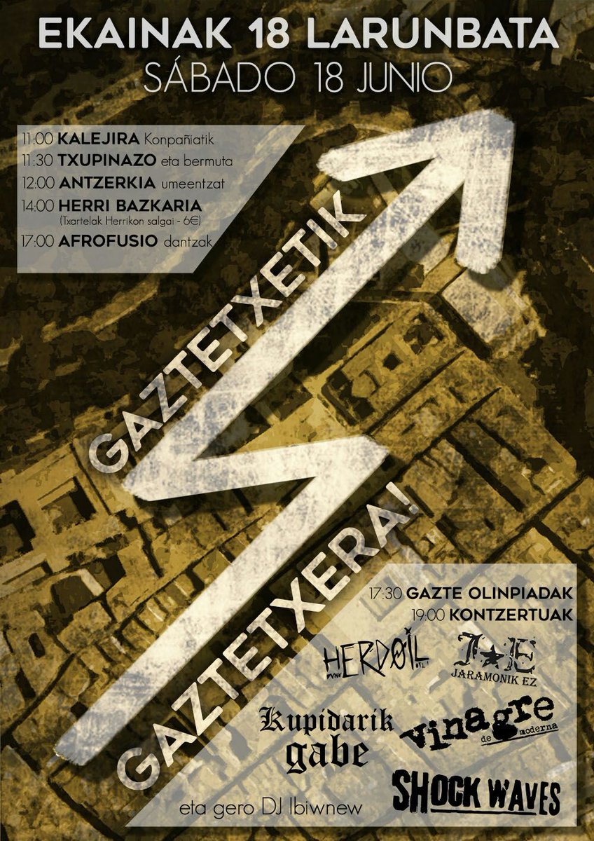 Ea ea ea, badator gaztetxea! [berria] <a href="/AhotsaInfo/">Ahotsa.info</a> @topatu_eus