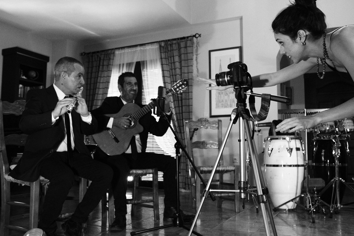 Fin de semana grabando con Cuarteto Quimbao; ¡Hermosas canciones y lindos personajes!