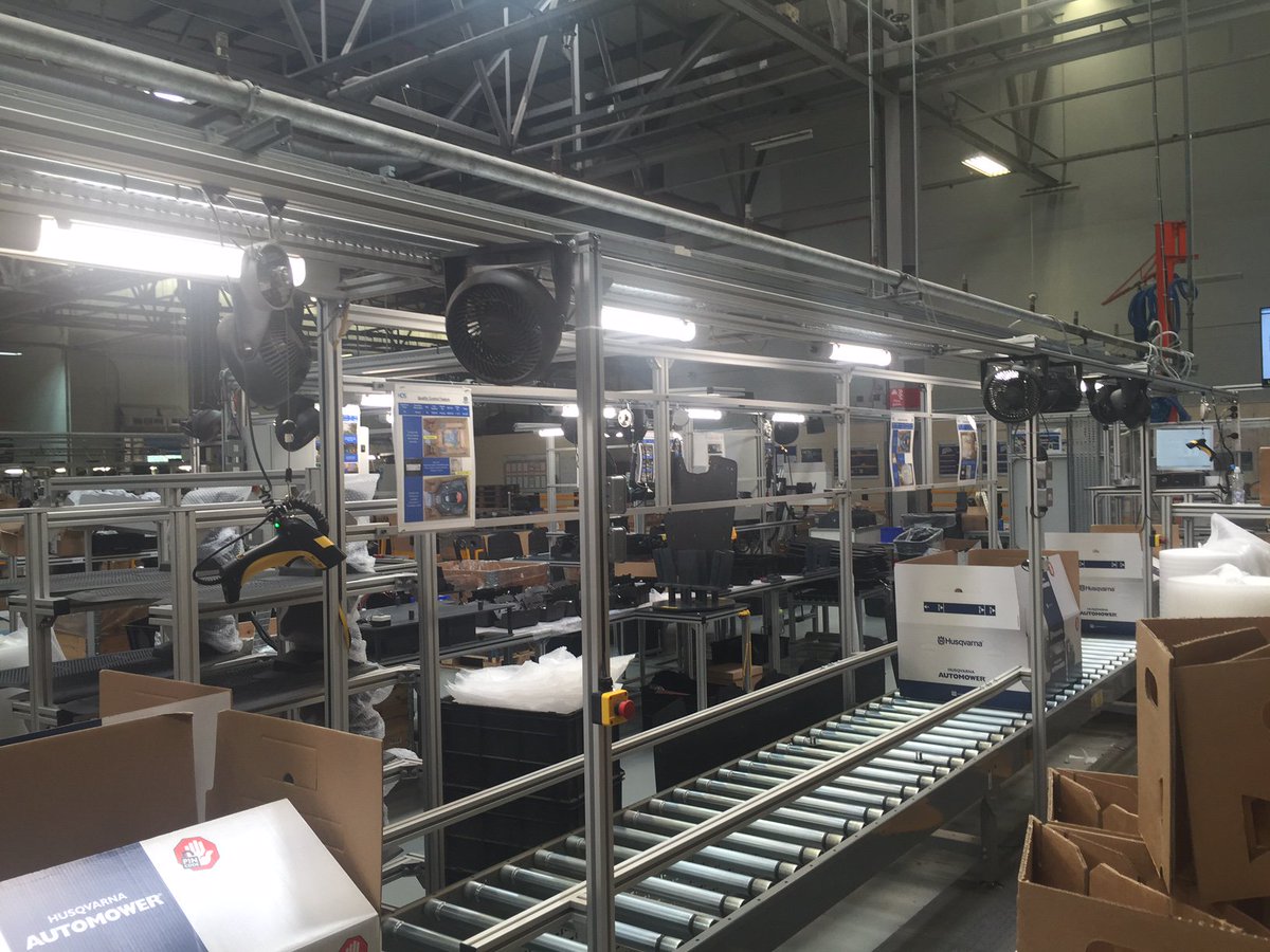 The Megaman Dino LED Batten used to provide lighting at Husqvarna manufacturing site. megamanuk.com/products/case-…