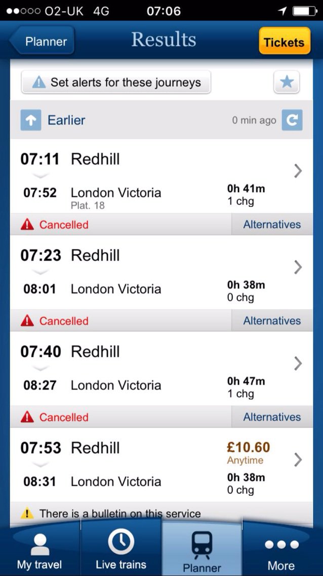 Trains to London from Redhill cancelled AGAIN this morning. @crispinbluntmp @patrick4dales #patstrainfails