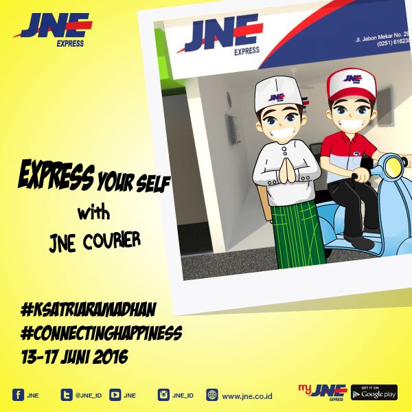 JNE_ID's tweet photo. Konten Foto selfie atau Video bersama Kurir JNE tidak mengandung SARA ya tuips. #KsatriaRamadhan https://t.co/Rg1uW2v3HM