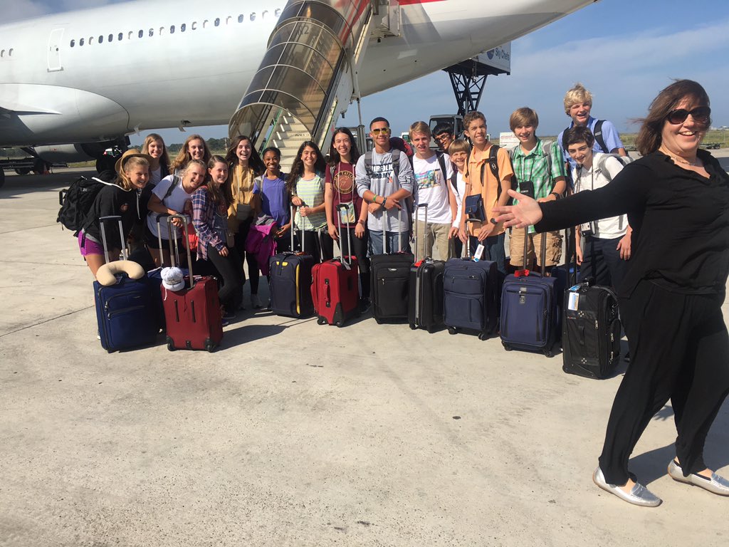 NAIntlPrograms's tweet photo. Feet on ground😀Check out how they deplaned😳Yes! Tarmac cartwheel🤗&amp; Where is Lorenzo going?🤔#Odyssey16 https://t.co/c8XV79kAjY
