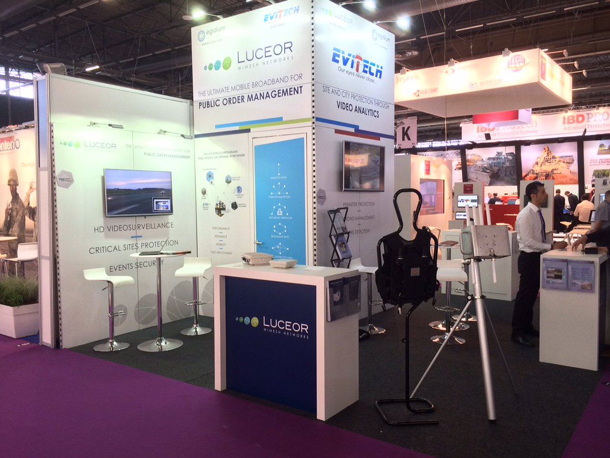 LuceorWiMesh's tweet photo. Eurosatory commence: Venez rencontrer @LuceorWiMesh, @egidium et #evitech hall 6, stand J462 @cogeseurosatory https://t.co/VmwplJ8zal