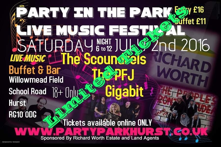 Party In The Park #musicfestival Ale &amp; Cider tent, catering Authentic Indian dishes 3 bands partyparkhurst.co.uk