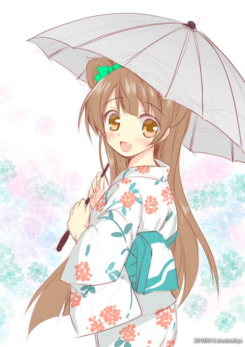 ずっと雨だったのでことりちゃんと紫陽花デート💕(…したいなぁという妄想)
#ラブライブ #南ことり 