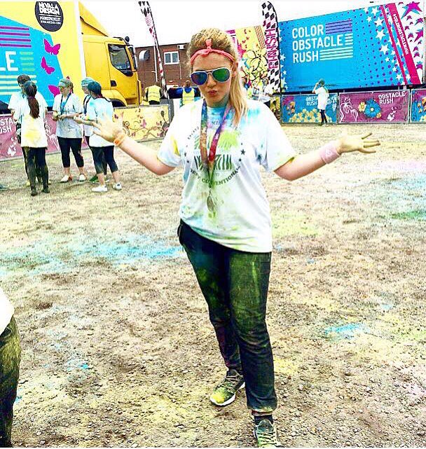 JadeFrost21's tweet photo. Enjoyed doing the colour obstacle run on Saturday , had fun! https://t.co/U57TP11ud0