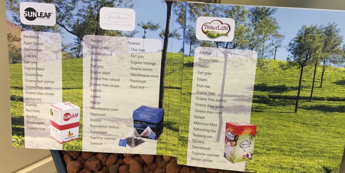 Proef de #thee smaken 'van de wereld' <a href="/Sunleaftea/">Sunleaf</a> <a href="/Bradleystea/">Bradley's</a> @TeaofLifetea <a href="/LangerakdeJong/">Langerak de Jong</a>