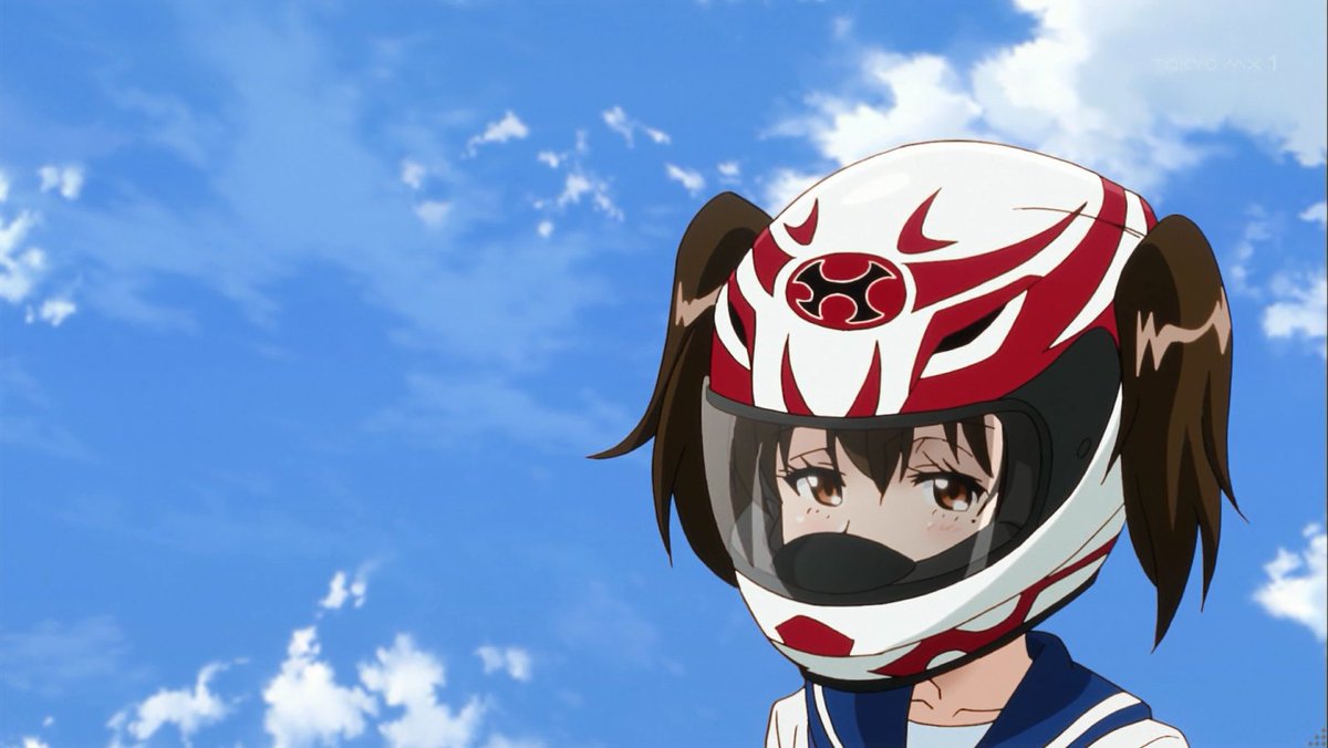 まさ なんでヘルメットから髪の毛生えてるんだｗ ばくおん Bakuon