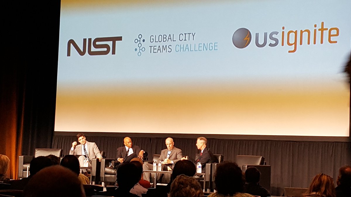 Panel discussion taking a deeper look at how cities and government can work together on #iot projects. #gctc2016