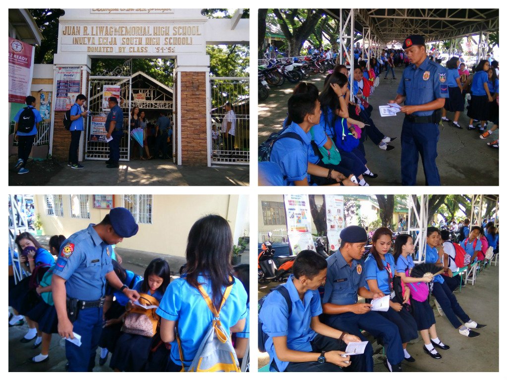 School Visitation and Distribution of IEC "BALIK ESKWELA 2016" at Juan R Liwag HS Gapan N.E @rpio_pro3 @rpsb3_pro3