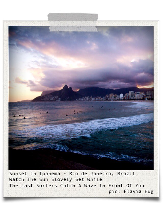 Hiddentres's tweet photo. #Sunset in #Ipanema - #Rio de #Janeiro, #Brazil #Surfers #RiodeJaneiro #Brasilien #Colours #View #Calmn #soulfood https://t.co/Lcrxy2Vj6d