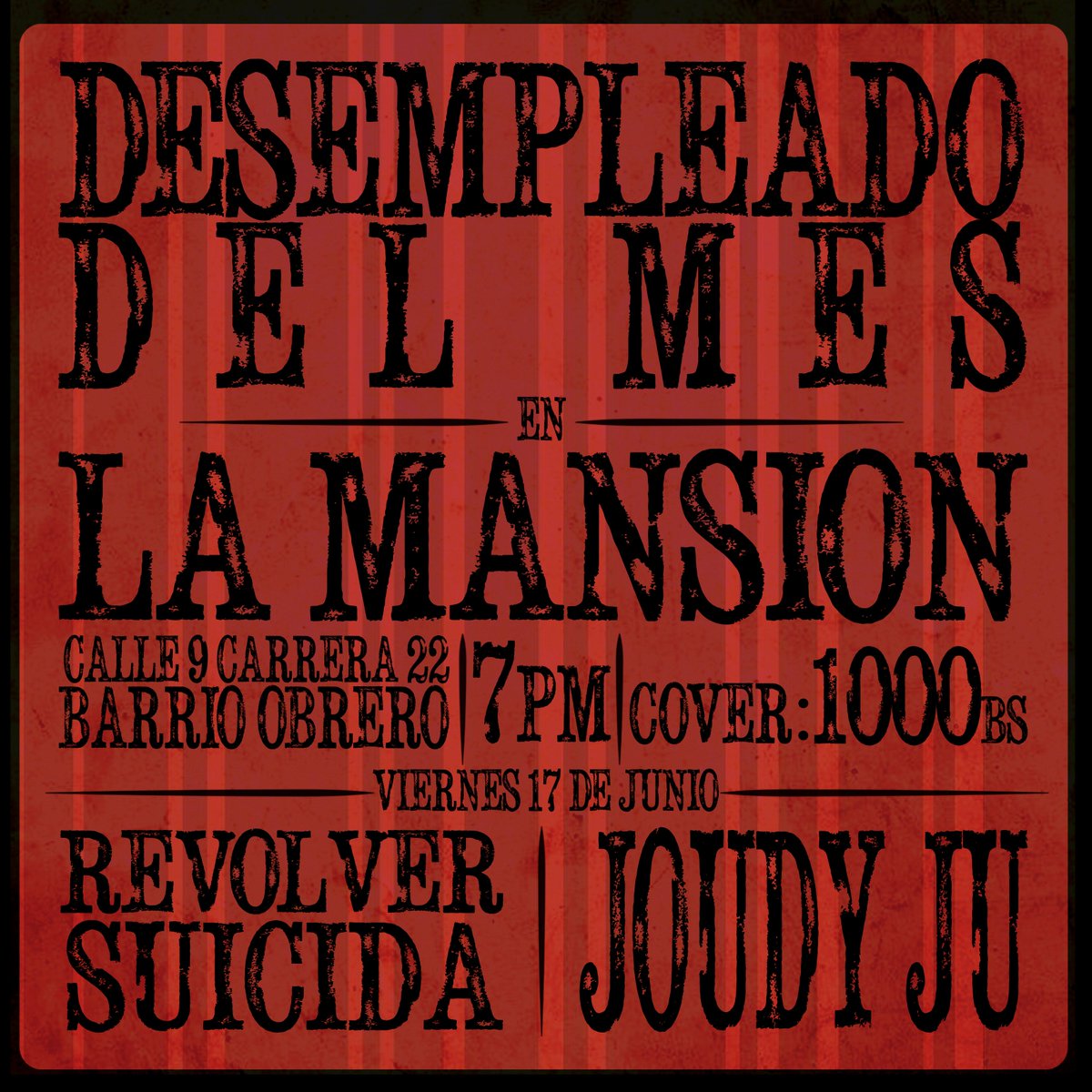 Desempleado_DM's tweet photo. Este viernes 17 de Junio
DESEMPLEADO DEL MES EN LA MANSION
Junto a @RevolverSuicida y @JoudyJu https://t.co/wLqeRbNT4r