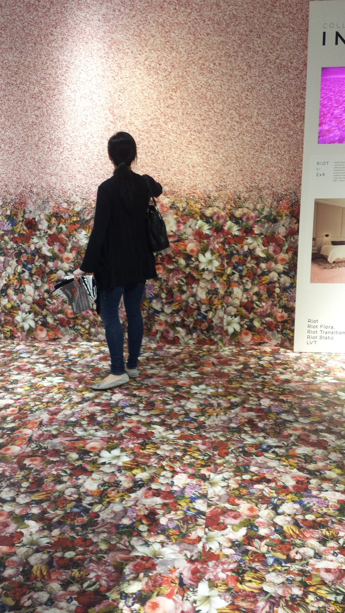 sarahcolandro's tweet photo. Tarkett takes digital resilient flooring to a new level! #tarkett #ASIDNeocon #neoconography https://t.co/RE1uRNGSzp