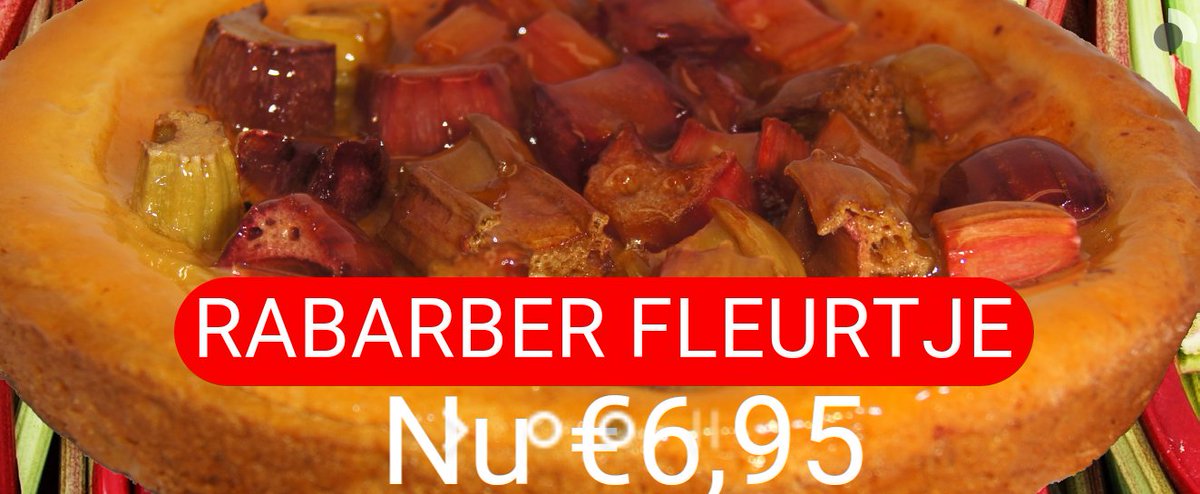 Deze week in #aanbieding onze heerlijk rabarber fleur ...  #breda