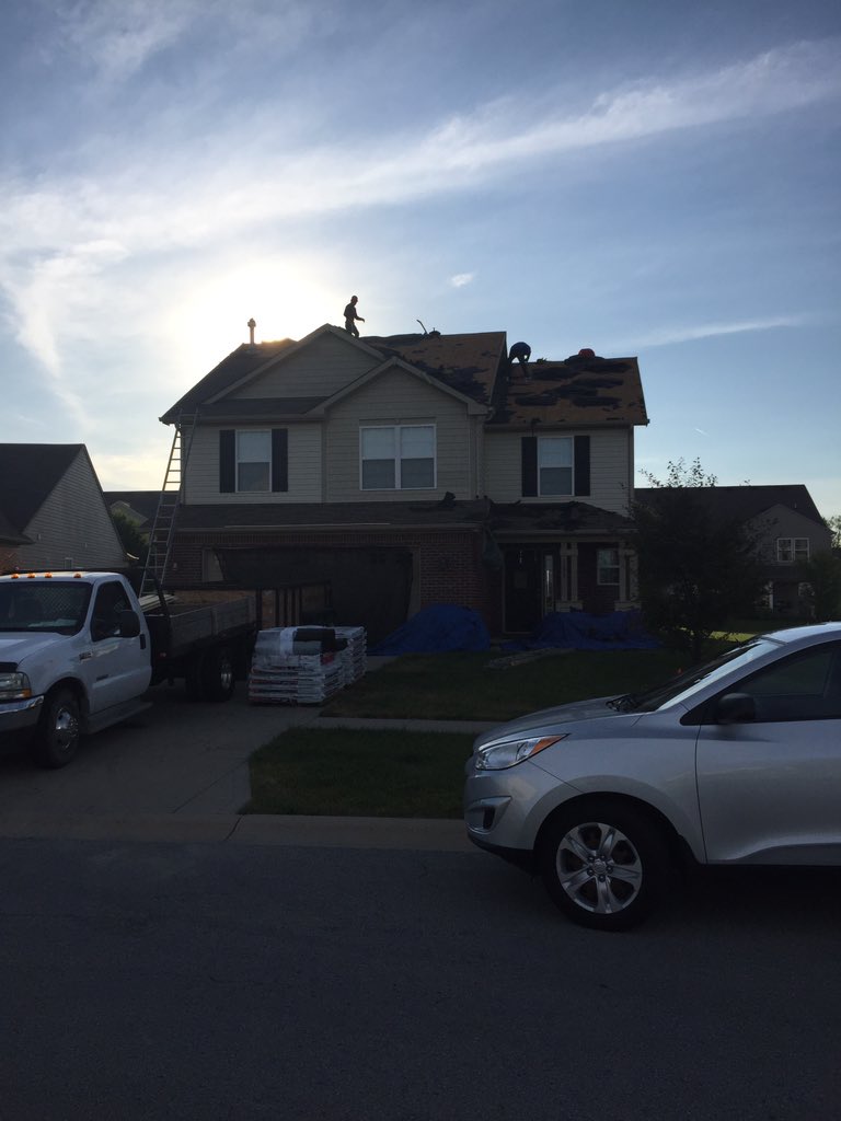 VIPIndy's tweet image. Roof going on in Greenwood