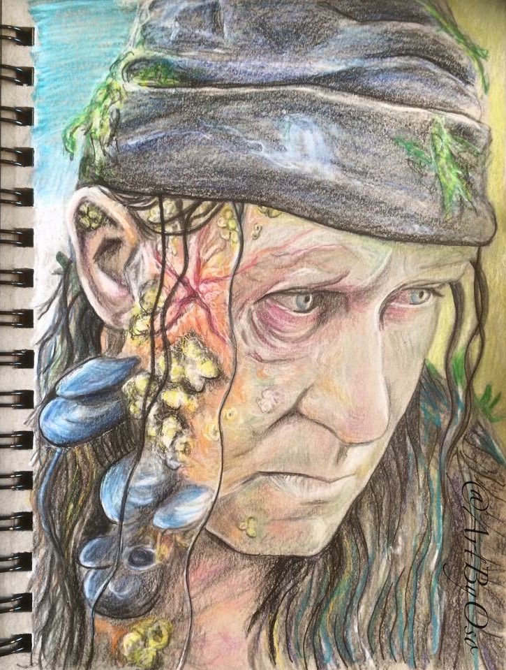 ArtByOso's tweet photo. My #drawing of #StellanSkarsgard as #BootstrapBill in #PiratesOfTheCarribean

#HappyBirthday #StellanSkarsgård, 65 🎉 https://t.co/sIhNYH50jJ