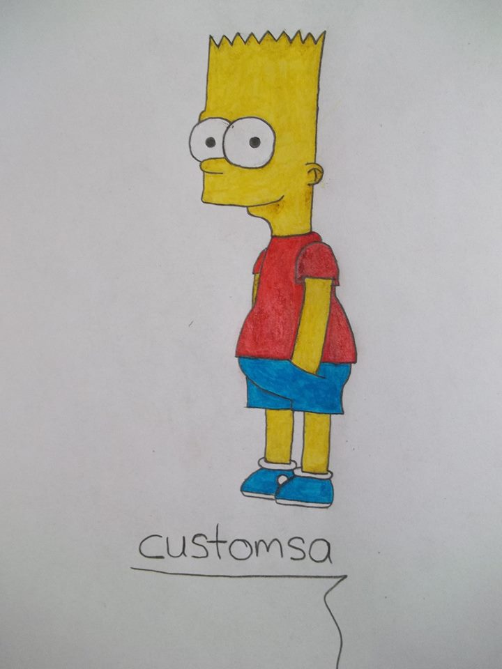 Bart Simpson çizimim sizlerle! 🎨