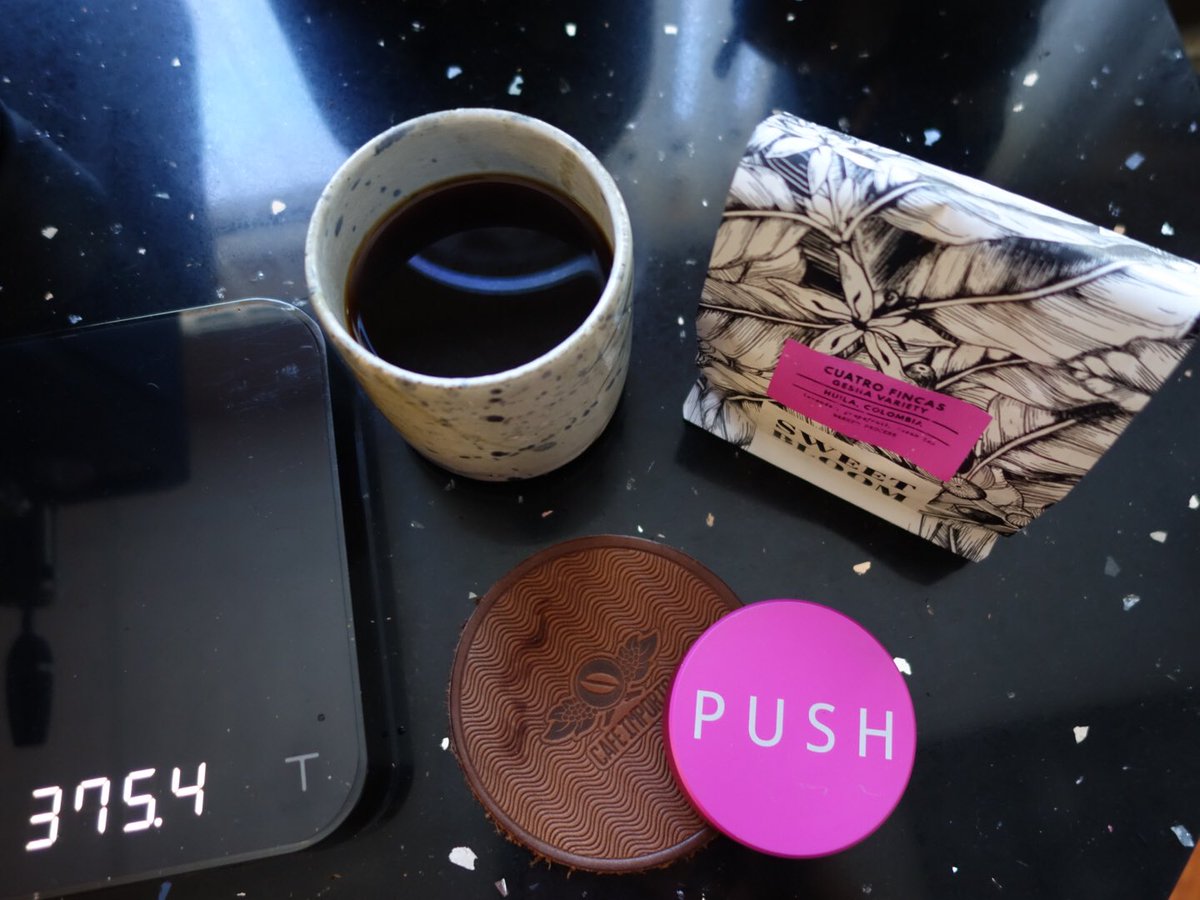 A little Monday morning PUSH thanks to <a href="/SwtBlmcoffee/">Sweet Bloom Coffee</a>  cup via <a href="/hopperandburr/">Hopper & Burr</a> <a href="/ClckwrkEspresso/">Clockwork Espresso</a> see what u did there?