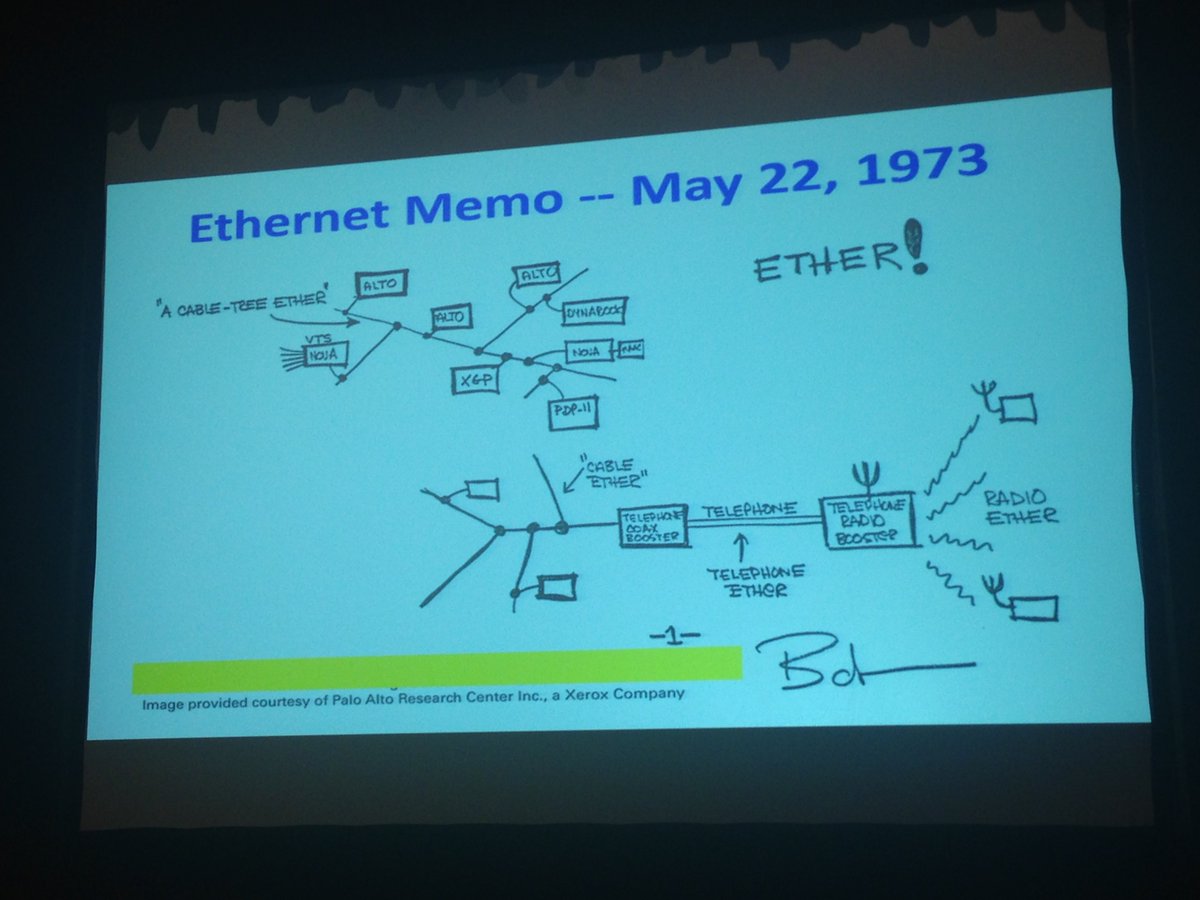 ieeebigdata's tweet photo. . @BobMetcalfe: May 22, 1973 was the day #Ethernet was invented. #COMPSAC16 https://t.co/oBFlMAkWAu
