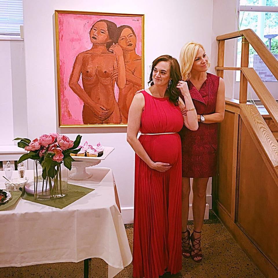 TaylorSpellman's tweet photo. Over the weekend. Life imitating art. #itsagirl #clearly #jenspregnant #imsupportive #thankfullywehaveclotheson https://t.co/0C0N9LFHYr