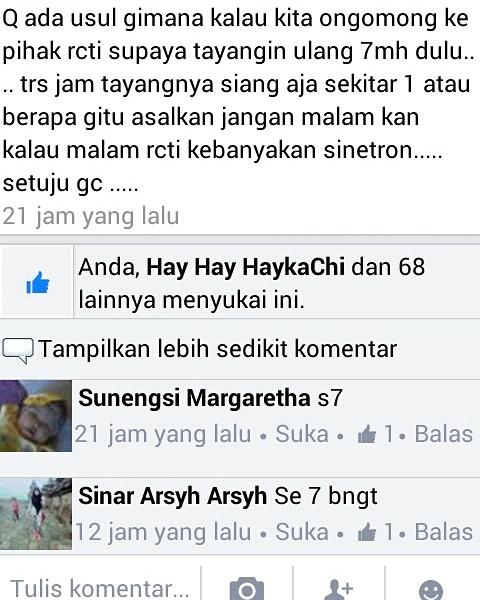 Rcti tayangin ulang 7mh season1 dong !!! <a href="/OfficialRCTI/">RCTI</a>
