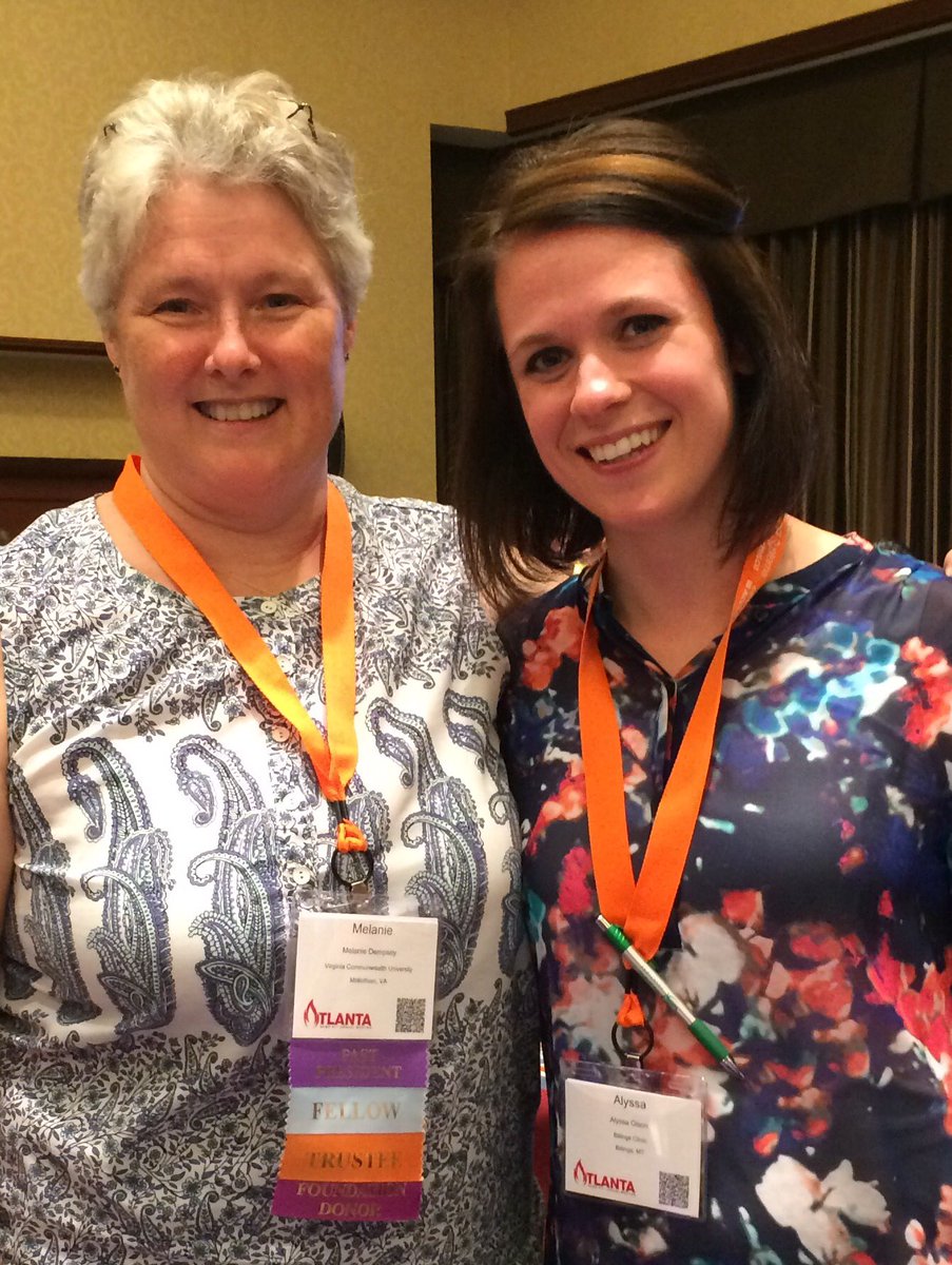 aamd_foundation's tweet photo. 2015 scholarship recipient stopping by to say "thanks" #AAMD2016 #aamdfoundation https://t.co/lwd8Bhn72F