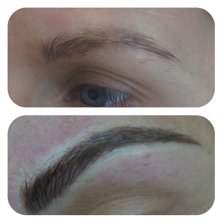 dollyfacemakeup's tweet photo. Before &amp; after tatoo brows #semipermanent makeup I've just finished 💖 https://t.co/28MgjlMwnc