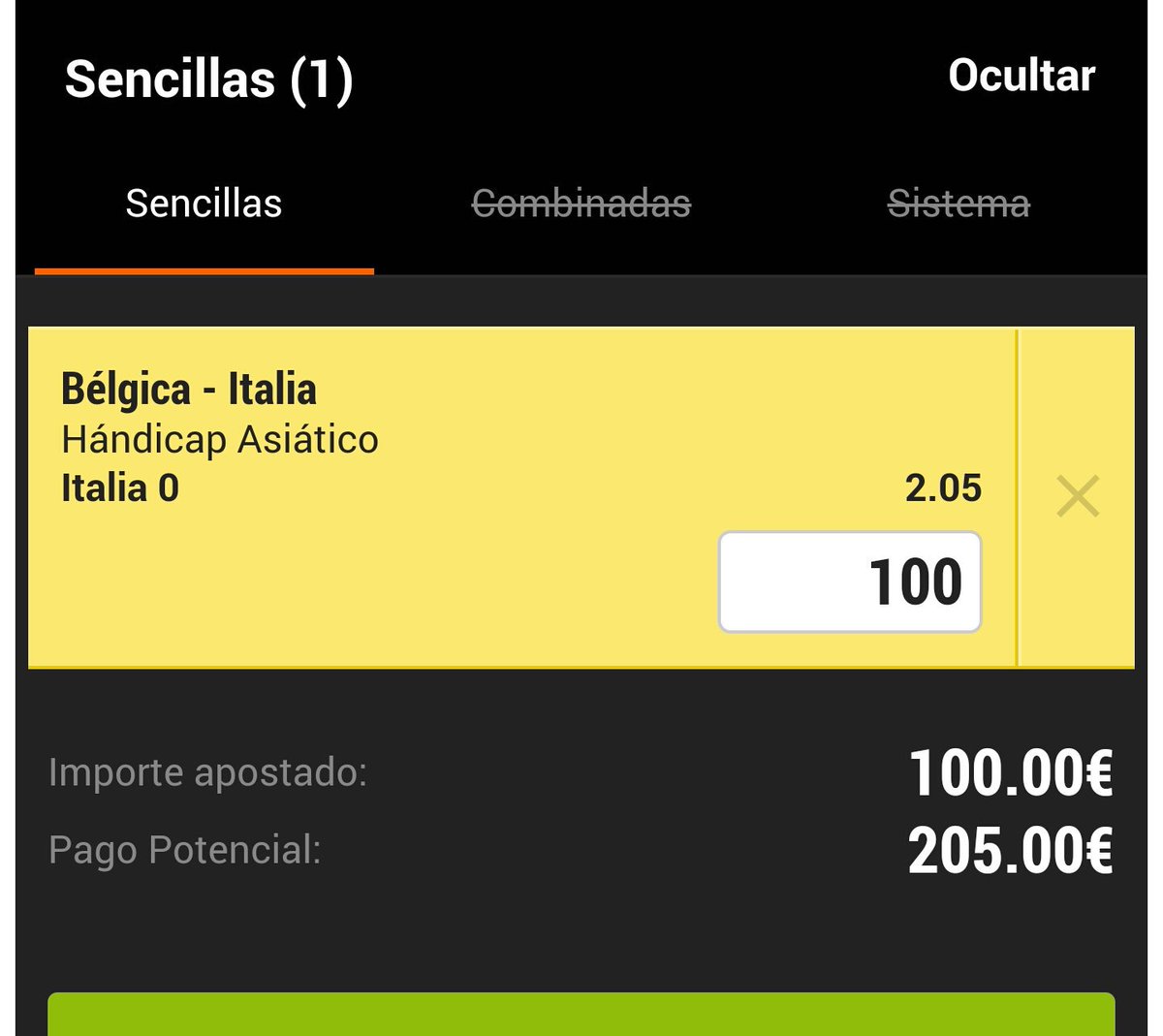 Roll_bets's tweet image. Una para Belgica - Italia @ 2.05 AH Italia +0