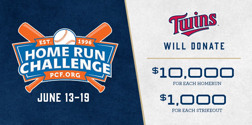 Twins's tweet image. #MNTwins are partnering with @PCFnews again this season for the Home Run Challenge!