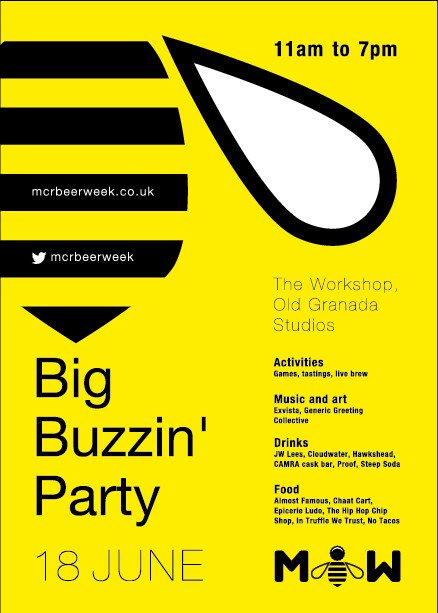 GRUBMCR's tweet image. That @mcrbeerweek is going well but it's all coming to a headache inducing party climax on Saturday! See you there!