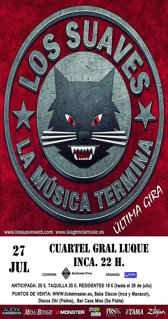 Youthing_es's tweet photo. LOS SUAVES en Mallorca el 27 de julio.
Entradas aqui https://t.co/fuKjQxUIGp para su concierto en @incaciutat https://t.co/zMLxu3yFDF