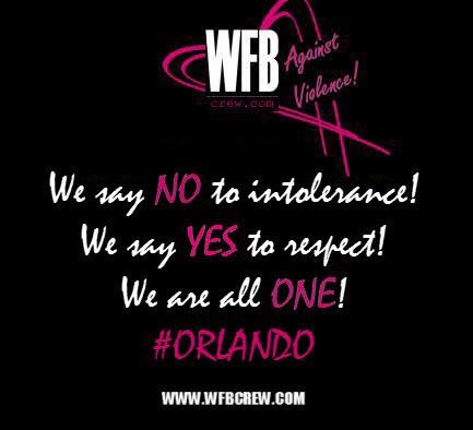 WFBCREW's tweet photo. A sign of respect for all the victims of human stupidity! #ORLANDO
Like and share if you are agree <3 #wfbcrew https://t.co/iiuThO6FE1
