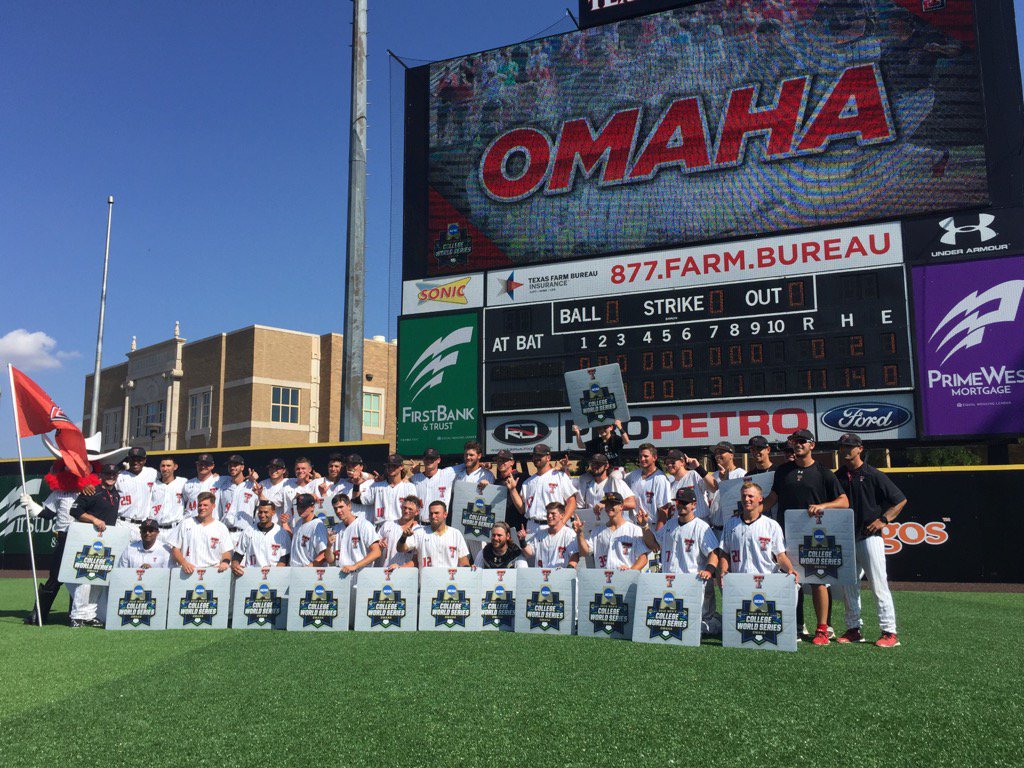 Congrats <a href="/TTU_Baseball/">Texas Tech Baseball</a> #omahabound #wreckem #cws