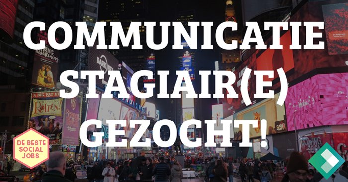 Weet jij je weg te vinden op social media? Check deze #stage bij @FJProducties: debestesocialjobs.nl/vacature/stage…
