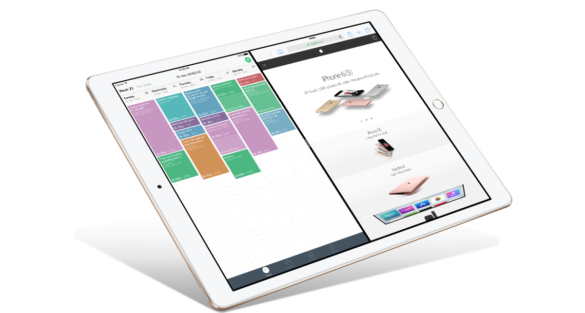 timelyapp's tweet photo. With Split View on the iPad, you can work &amp; track your time! |Download the all-new Timely: https://t.co/sxGHxyOE0Q https://t.co/z3Gx7z4GkC