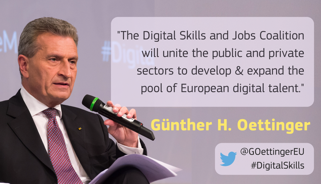 DigitalEU's tweet photo. Putting private &amp; public sectors together to stimulate EU's digital talent https://t.co/Xsge0uwsKu #digitalskills https://t.co/xkCSS52lHQ