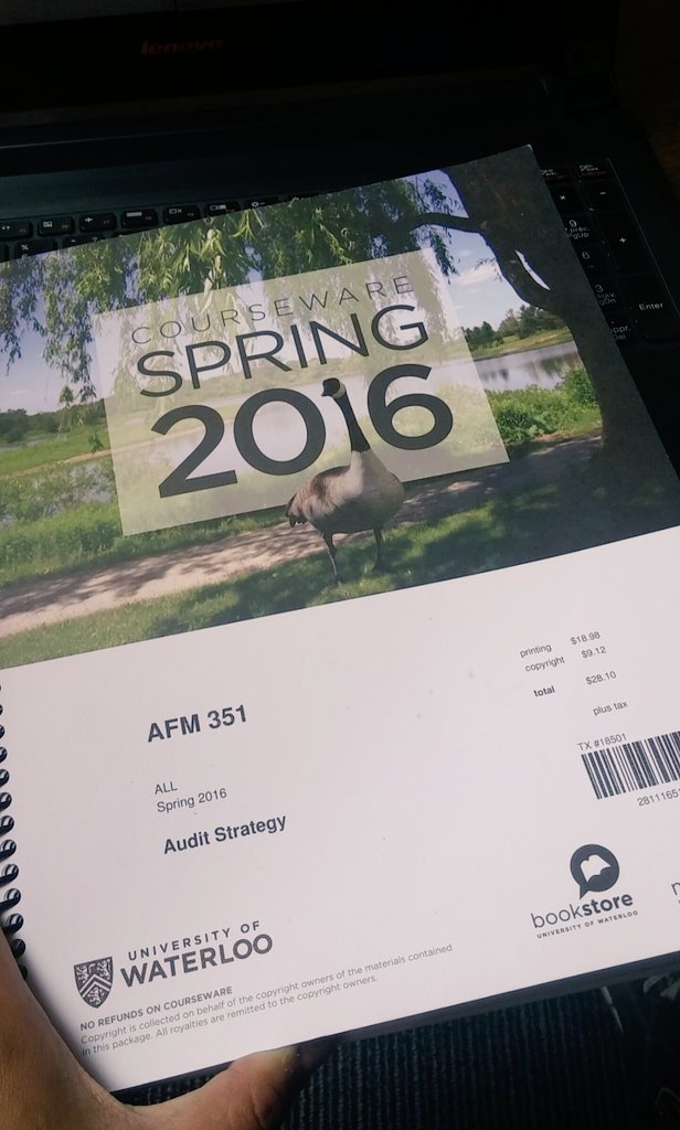rmlmaligaya's tweet photo. When the Goose is the 1 in 2016. #AuditCase #UWaterloo #AFM #CasesAndAces https://t.co/AGo0sreIi2