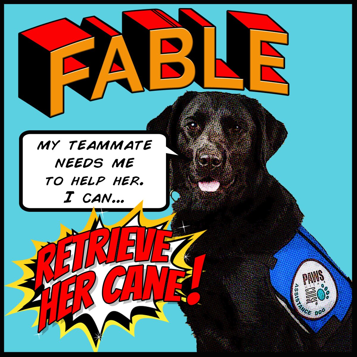 Pawswithacause's tweet photo. Our #PAWSDogs give their Clients the #ability to live more #independently. Because of YOU, FABLE is going #home! https://t.co/VYLxsnIdTN