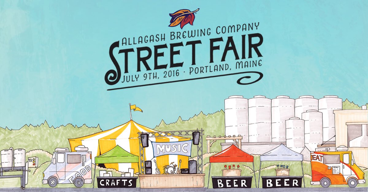 Our Street Fair is right around the corner. Join us for a day of awesomeness! July 9th  allagash.com/street-fair/