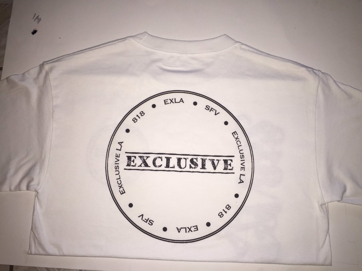 YoBryy's tweet photo. Follow our official #ExclusiveLA Twitter  @exclusivela818 to stay updated w/ the brand and new releases 👕🙏🏻 https://t.co/TslHMFdvWM
