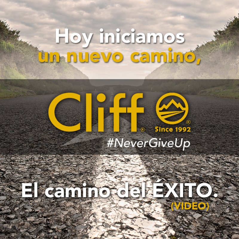 CliffSince1992's tweet photo. Hoy iniciamos un nuevo camino ... ¡Acompañanos! #CliffSince1992 #NeverGiveUp #ElCaminoDelÉxito https://t.co/hC8PiVLNDD