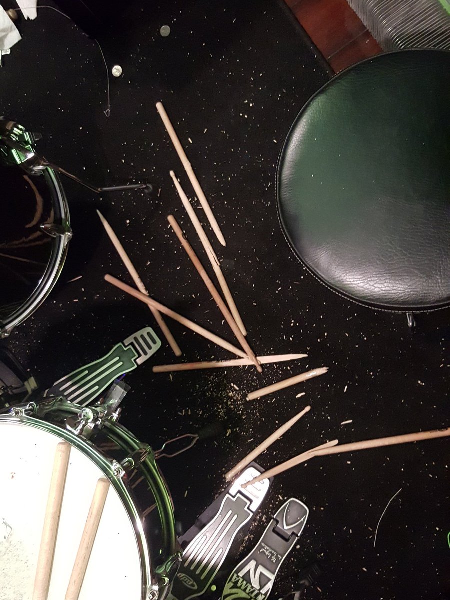 hazeliband's tweet image. When your drummer goes hard in the paint.