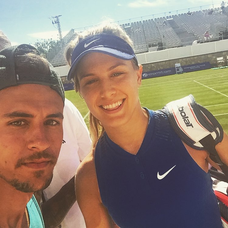 WestApuesta's tweet photo. You lost today, but you smiled at me. You are the best! ✊🏼 @geniebouchard 

Great memories with you! ♥️📸👱🏾👸🏼 https://t.co/xA6qrDQkmh